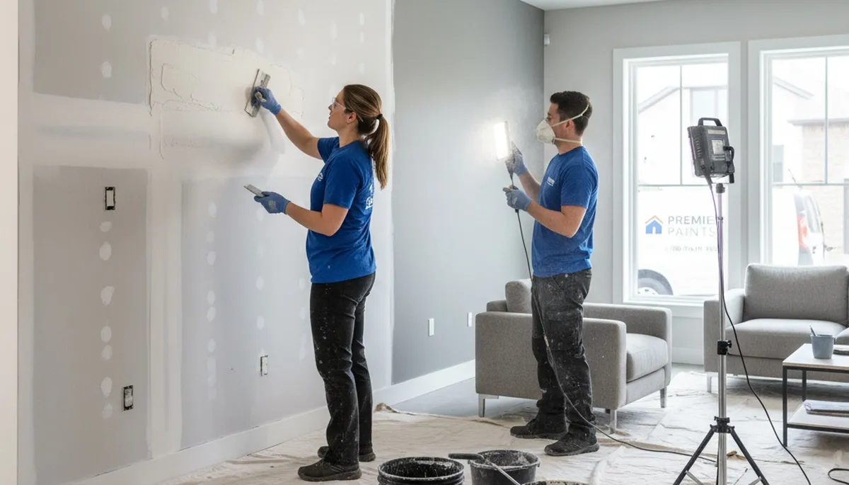 Professional drywall repair and wall restoration in Reno, NV home by expert painting contractors