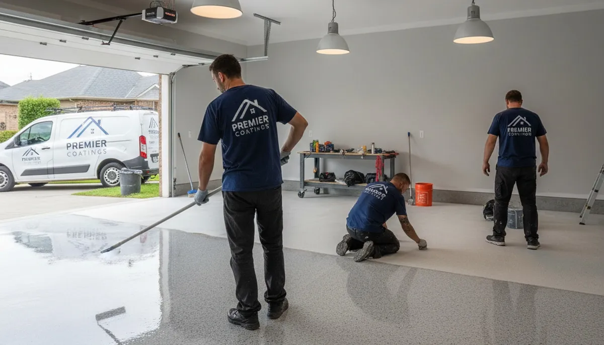 Epoxy garage floor coating in Reno NV with durable, professional finish by local painting contractors